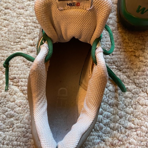 Nike ID size 11 sneakers green white grey - Picture 5 of 6